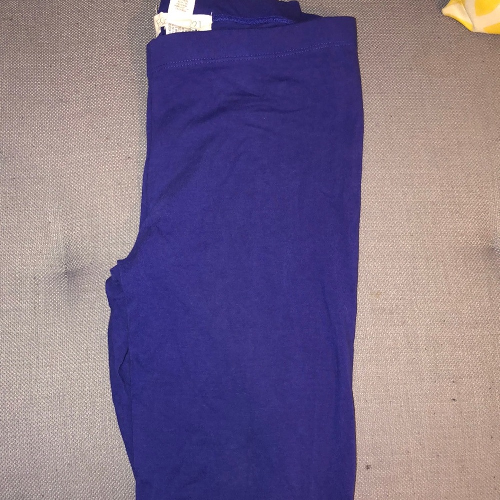 purple forever 21 leggings